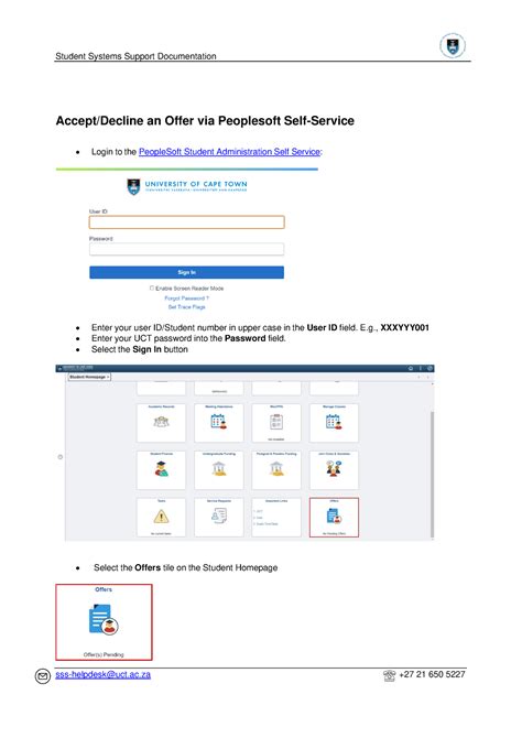 uct sss helpdesk|Current students FAQs .